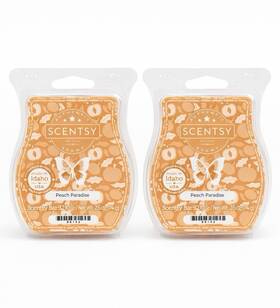 99142 Scentsy Wax Bars Peach Paradise Discontinued 2 Pack Ships With Icepack New
