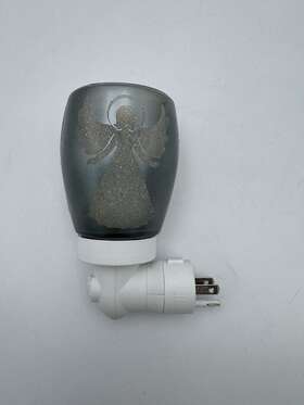 Aug-2022 Scentsy Angelic Plug In Wax Warmer Rare Euc Silver See Pics