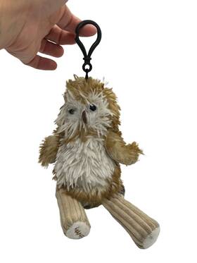 D701 Scentsy Buddy Oakley The Owl Backpack Clip Plush Brown White Fluffy