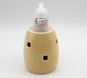Fr102b Scentsy Buttercup Yellow Basket Weave Wall Plug Night Light Wax Warmer
