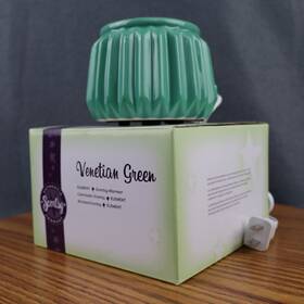 Sce-31704 Scentsy Venetian Green Element Wax Warmer New In Box Retired