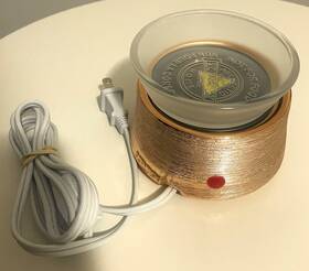 Sce-39237 Scentsy Etched Copper Warmer No Box Works Great Very Clean