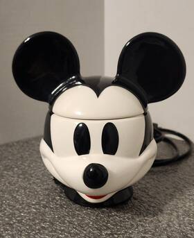 Sce-66666p08 Scentsy Disney Mickey Mouse Wax Melt Warmer Head Ears Electric 7 Inch Nice No Box