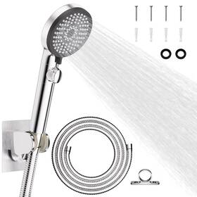 Ss3025cp Schter Rv Shower Head With Hose Handheld High Flow 5 Mode On Off S