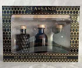 Sea And Sand 819691028176 3 Scented Reed Diffuser Vanilla Sandalwood Gardenia Mango Tangerine