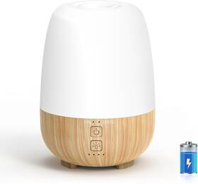 150mldc-jd-qm Seedseel 150ml Cordless Essential Oil Diffuser Built-in 6000mah Yellow Wood