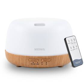 24v-ytg-qm Seedseel 300ml Essential Oil Diffuser With 7-color Led Lights And Remote Control Mode