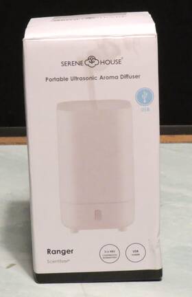 Serene House 895152712002 Serenehouse Ranger White Ultrasonic Usb Diffuser
