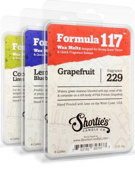 117-coconut Shorties Candle Company 42011 Co. Fruit&berry Wax Melts Variety Pack-formula L