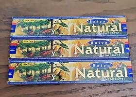 Shrinivas Sugandhalaya 904234400600 Natural Stick Incense 3...15 Gram Boxes Satya Nag Champa Sandalwood