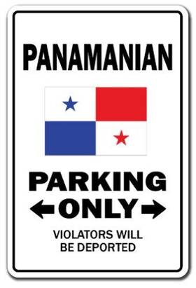 Signmission 703205342646 Panamanian Parking Aluminum Sign Panama Canal Central America Indoor/outdoo