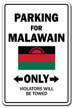 Signmission 756756200002 Parking For Malawain Only National Pride Sign Indoor/outdoor Funny Home D