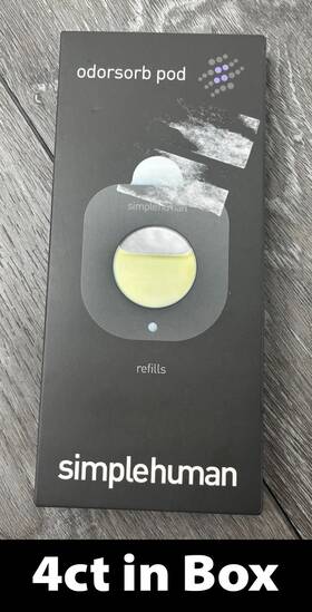 Cw9001 Simplehuman 4ct Odorsorb Pod Refills Neutralizes Trash Odor With Plant-based Oils