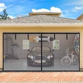 B-9x7 Skloopearg -b-9x7 Garage Door Screen For 1 Car Garage-9x7ft Heavy Duty Magnetic K
