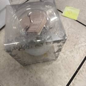 Slatkin & Co. 637293108344 And Dancing Tealight Oil Warmer White With Silver Snowflakes Winter