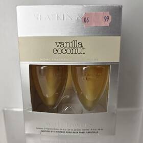 Slatkin & Co. 637293189176 Bath And Body Works Vanilla Coconut Wallflower Bulb Refills 2-pack
