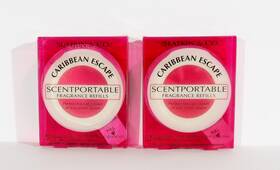 Slatkin & Co. 667526280325 4 And Bbw Scentportable Caribbean Escape Fragrance Refills 2 Per Pack