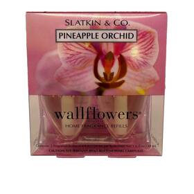 Slatkin & Co. 667526283142 And Pack Of 2 Wallflowers Refills Pineapple Orchid New
