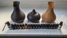 Ak1100421ezry9802 Smh Lot Of 3 Essential Oil Aromatherapy Diffuser With 20 Oils - Smart Wifi