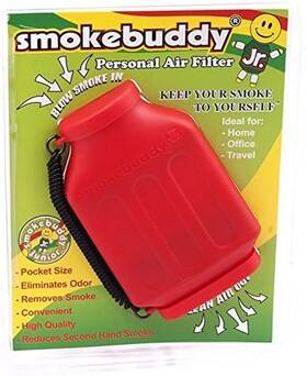 Smoke Buddy 313102752747 Red Junior - Personal Air Purifiery And Odor Diffuser