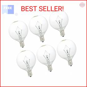 Snnalosses 711523050440 40w Light Bulbs Wax Warmer E12 Candelabra Base 120 Volt Round