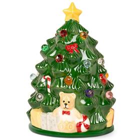 300090 Snowsen Electric Ceramic Wax Melt Warmer - Bulb Heating Christmas Tree Design Quick