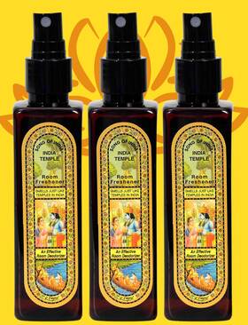 Song Of India 643006120442 3 Pack - Indian Temple Room Freshener Spray 100ml Free Shipping