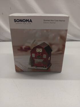 Sonoma 400487437182 Scented Waxcube Waarmer Electric New Open Box Christmas Barn Theme