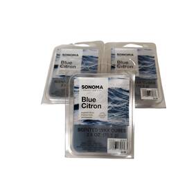 Sonoma 400488275387 Blue Citron Scented Wax Cubes 2.5 Oz 3 Packs Tropical Fruits
