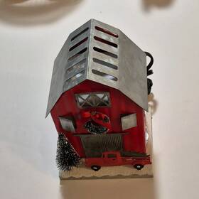 4sngww02 Sonoma Scented Wax Cube Warmer Electric Red Farmhouse Christmas Barn Holiday