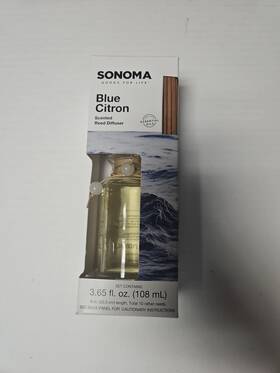 83sngca03 Sonoma Blue Citron Scented Reed Diffuser Set 3.65oz