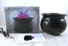 Southern Telecom Inc. Mdb-718pur Mahli Flaming Cauldron Aroma Diffuser Complete Tested Ultrasonic Usb 6 Hour