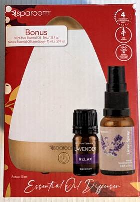 Sparoom 850030816740 Lavender Essential Oil Diffuser Color Changing Usb With Bonus Linen Spray