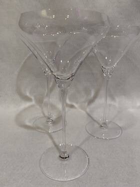 1416150 Spiegelau 3 9.2 Oz Willsberger Crystal Tall Martini Drink Glasses