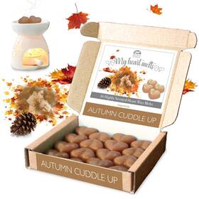 Spotless Leopard 060961901032 Autumn Cuddle Up Wax Melts - 16 X 5g Heart Shaped Scented With Roasted