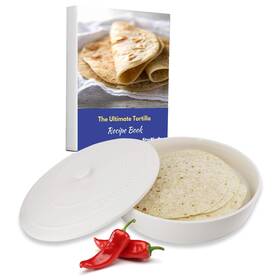 Sb-brt1908w Starblue 10 Inches Ceramic Tortilla Warmer By With Free Recipes Ebook - White