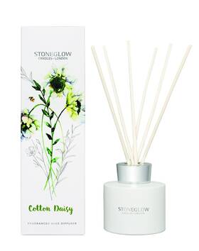 Stoneglow 713754569326 Cotton Daisy Botanics Reed Diffuser