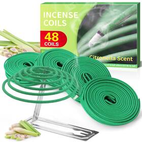 Wg00072 Strn Citronella Coils - Natural Lemongrass Coil Incense For Outdoor And Indoor Use