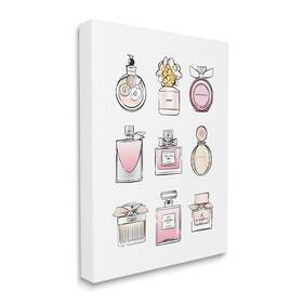 Stupell Industries 049182438690 Fragrance Bottle Glamour Chic Modern Fashion Illustrations Designed By Marti