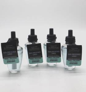Sun Drenched Linen 667558119303 Bath And Body Works Sun-drenched Wallflowers Refill 0.8 Fl Oz 4 Bulbs - New