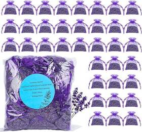 Supclos 744759314833 36 Pack Lavender Sachets 100% Natural Dried Buds French Stron