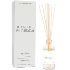 Sweet Water Decor 810105782097 Spa Reed Diffuser Set - Sea Salt Wood And Cream Scented R