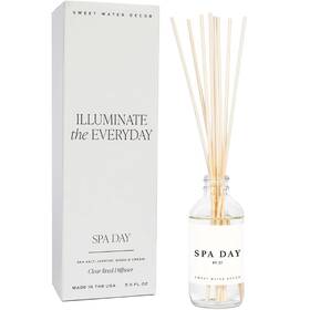 R037c Sweet Water Decor Spa Day Reed Diffuser Set - Sea Salt Jasmine Wood And Cream Scented Diffus