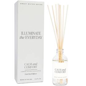 R153c Sweet Water Decor Calm And Comfort Reed Diffuser Set Lavender Patchouli Eucalyptus Spa Scented D