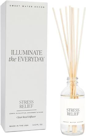 R165c Sweet Water Decor New Luxury Getaway Reed Diffuser Leather Musk Fast Shipping