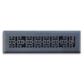 T.a. Industries 744110238228 2 Inch X 10 Modern Contempo Floor Diffuser Matte Black