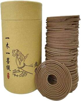 Taotenish 414738327308 120pcs/box Spiral Incense Coils Buddhist Natural Coil San