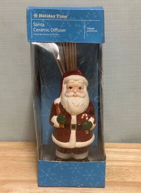 Target 892822004683 Holiday Time Diffuser Oil Reed Set Christmas Ceramic Santa Chocolate Orange