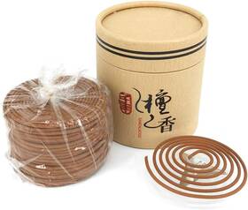 Tech 313040454420 Sandalwood Coils Incense Natural 48 Pieces For Holder Burner Home Decor