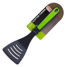 The Kosher Cook Kosher Cook 03023 Eu Parve Green Slotted Turner Spatula - Heavy Duty Silicone Kitchen Utensil For